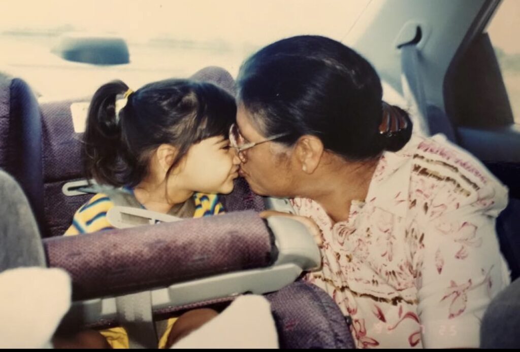 Me with my Indian grandmother.