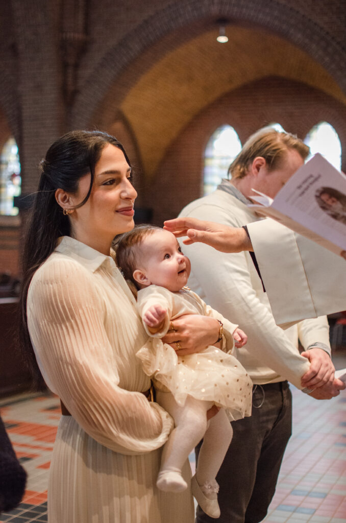 godmother and baby baptism
