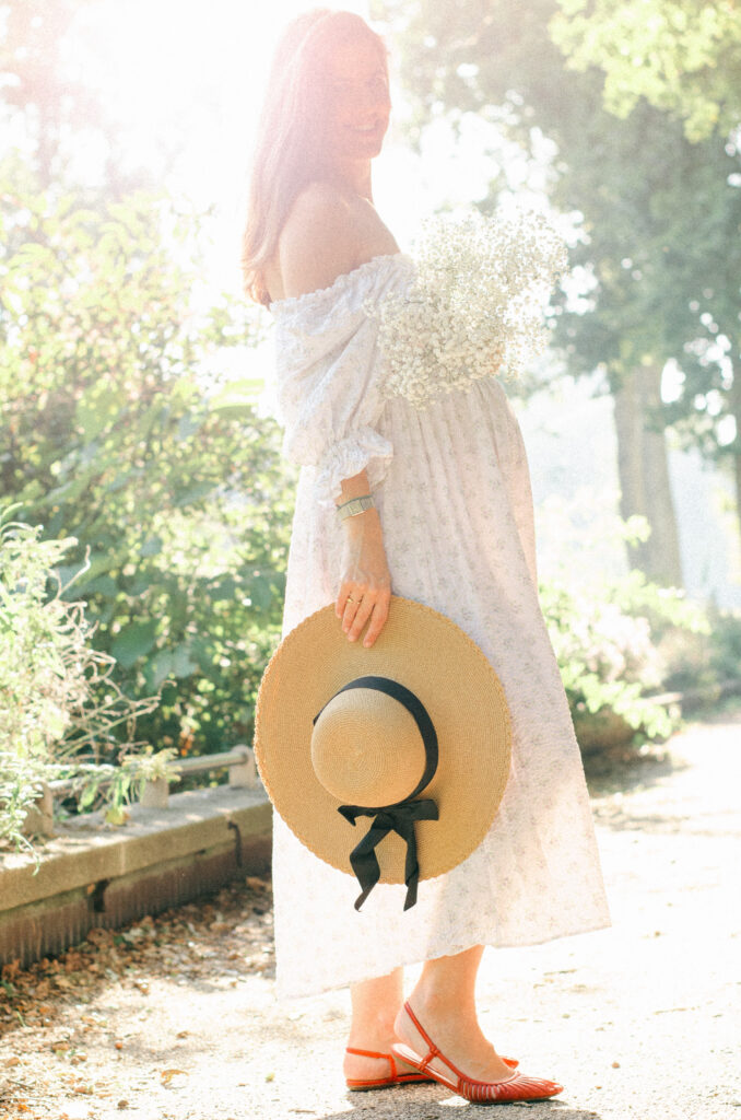 Full body editorial image with Dutch-tilt, by a local maternity photographer.