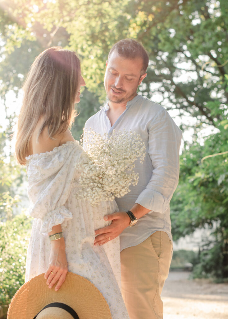 spring maternity photos