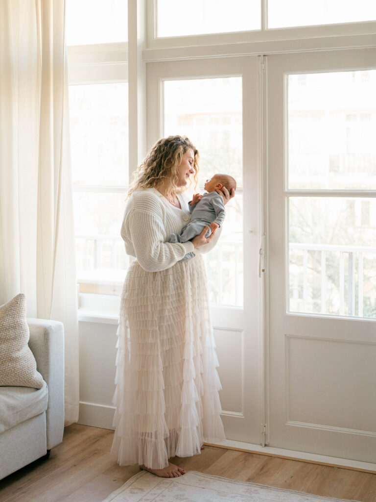 in home newborn photoshoot